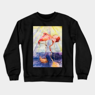 Flamingos in the sunshine Crewneck Sweatshirt